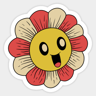 Kawaii Sunflower Sticker